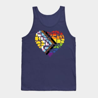 Intersex-Inclusive Progress Pride Flag Shirt Love Not Hate 2SLGBTQ+ Pride in All 50 States Gay Pride Shirts Queer Pride Bisexual Pride Tank Top